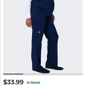 Navy blue Healing Hands Maternity Scrub pants